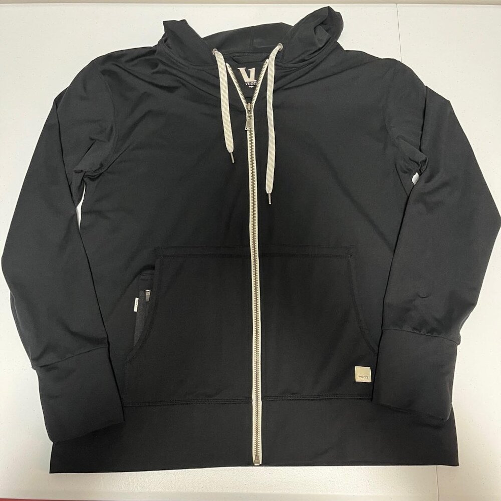 Vuori Womens Halo Performance Hoodie Size L Black Full Zip Dreamknit Gym - Picture 8 of 13